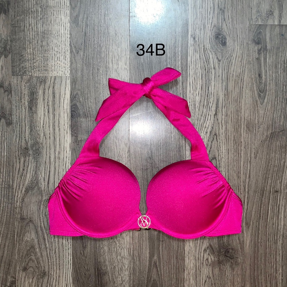 Victoria Secret 34B Bombshell Bikini top magenta